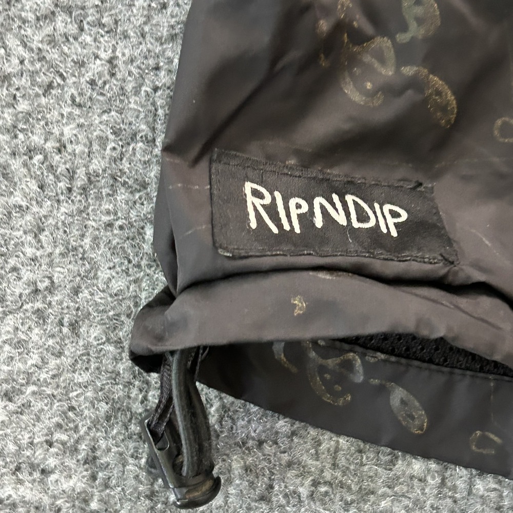 Ripndip Jacket Mens Large Cat Face Print Pullover Hooded Windbreaker Drawstring - Picture 4 of 13